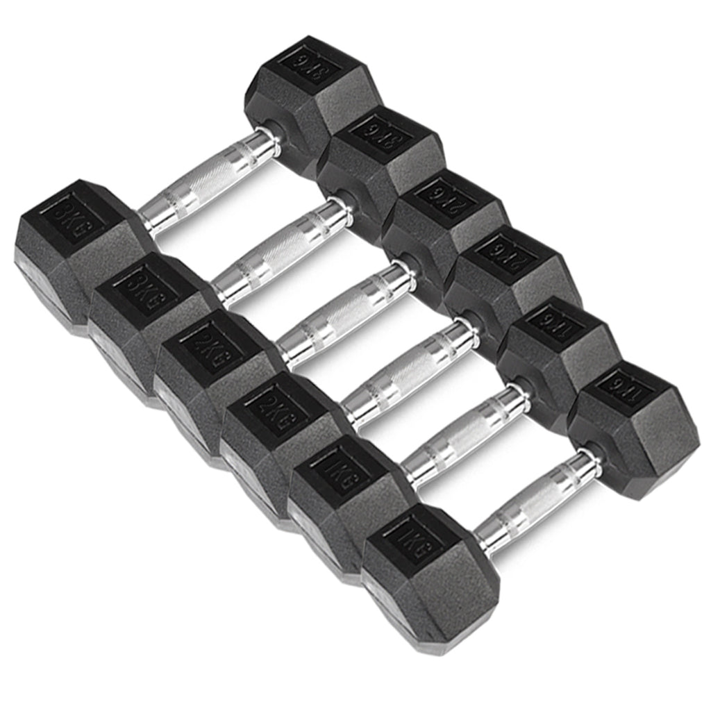 CORTEX Hex Dumbbell 1kg to 3kg Set Lifespan Fitness