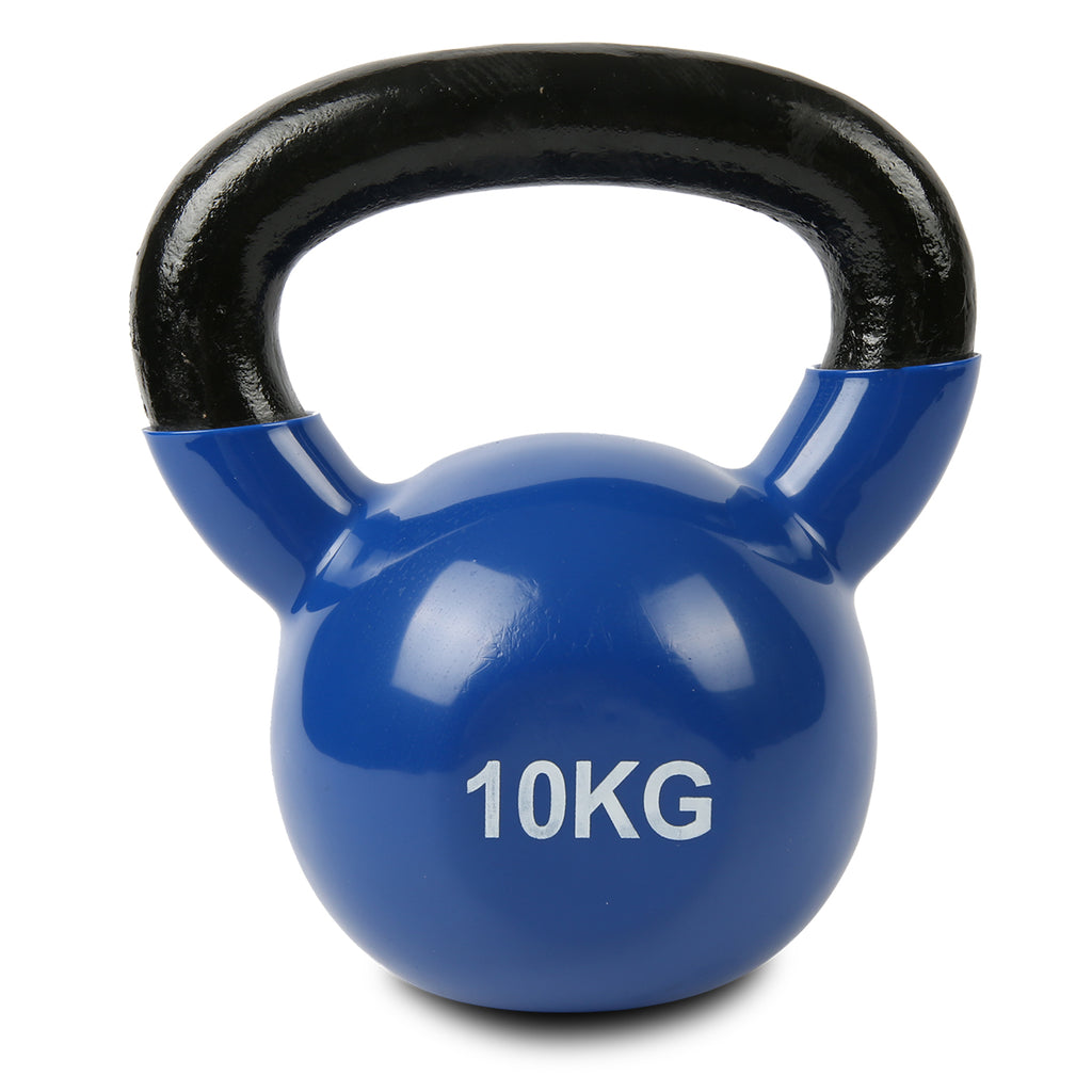 CORTEX Kettlebell Vinyl Dipped Cast Iron 10KG Lifespan Fitness