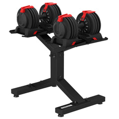 Cortex Revolock V2 48kg Adjustable Dumbbell + Barbell + Kettlebell All-in-One Set (24kg Pair) with Stand