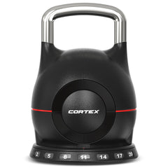 CORTEX 7-in-1 RevoLock Quick Adjust 20kg Kettlebell