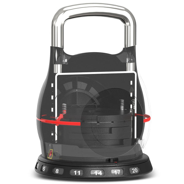 CORTEX 7-in-1 RevoLock Quick Adjust 20kg Kettlebell