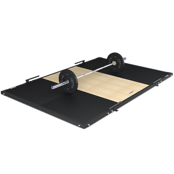 CORTEX 50mm Weightlifting Platform V2 with Dual Density Mats Framed Set - Natural (3m x 2m)