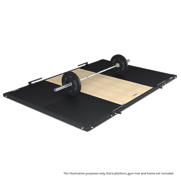 CORTEX 50mm Weightlifting Platform V2 with Dual Density Mats - Natural (3m x 1m)