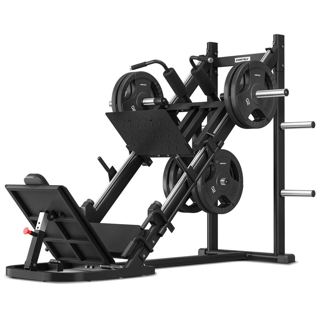 CORTEX LP-10 45 Degree Leg Press & Hack Squat + 100kg Olympic Tri-Grip ...