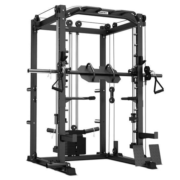 Cortex SM-20 6-In-1 Power Rack with Smith & Cable Machine with 48kg Revolock V2 Adjustable Dumbbells +130kg Ultimate Package