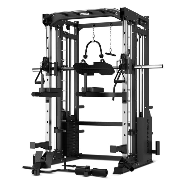 CORTEX SM-25 6-in-1 Power Rack with Smith & Cable Machine with 48kg Revolock V2 Adjustable Dumbbells + 130kg Ultimate Package