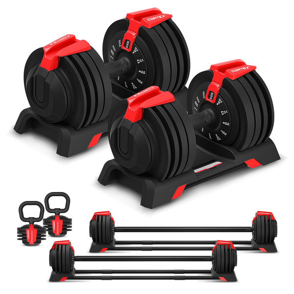 CORTEX SM-25 6-in-1 Power Rack with Smith & Cable Machine with 48kg Revolock V2 Adjustable Dumbbells + 130kg Ultimate Package