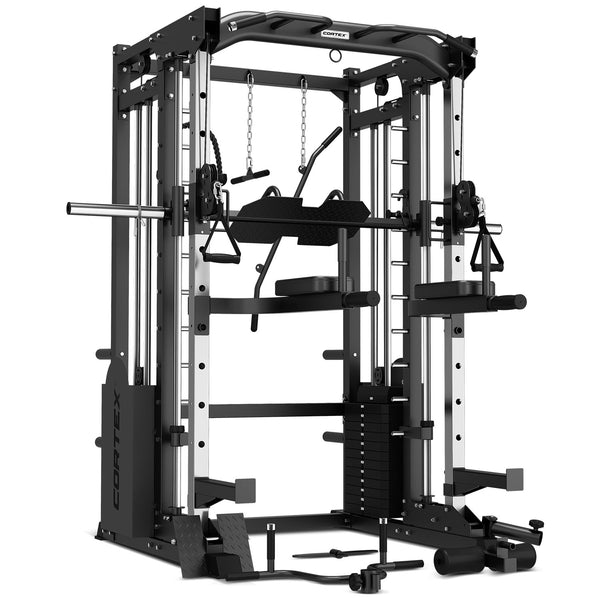 CORTEX SM-25 6-in-1 Power Rack with Smith & Cable Machine