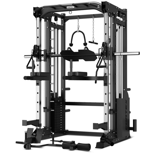 CORTEX SM-25 6-in-1 Power Rack with Smith & Cable Machine