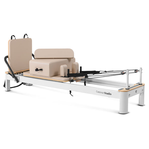 Contour Studio Commercial Pilates Reformer Machine (Beige)